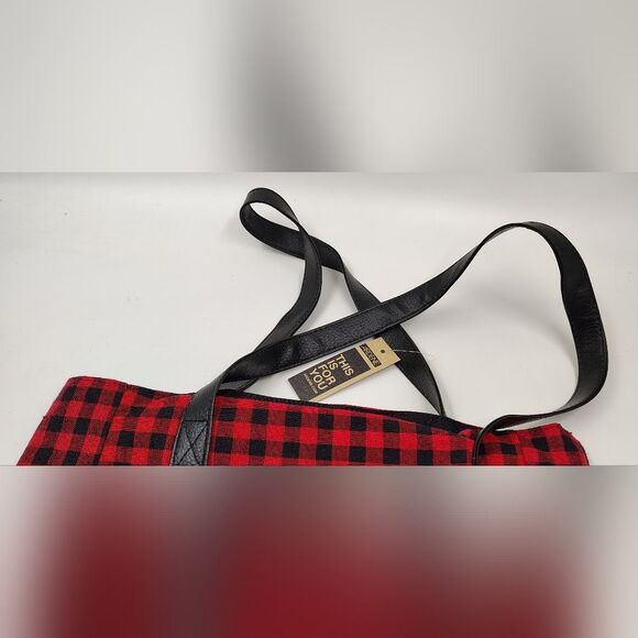 Free Buffalo Plaid Checker Gigham Red and Black Checkered Tote Bag Ardene - Picture 3 of 5
